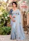 Mishka Vol 1 By Kashvi Linen Silk With Diamond Work Saree
